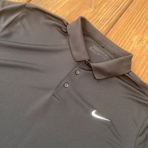 Nike Dri-Fit Performance Golf Polo in Black Size XL